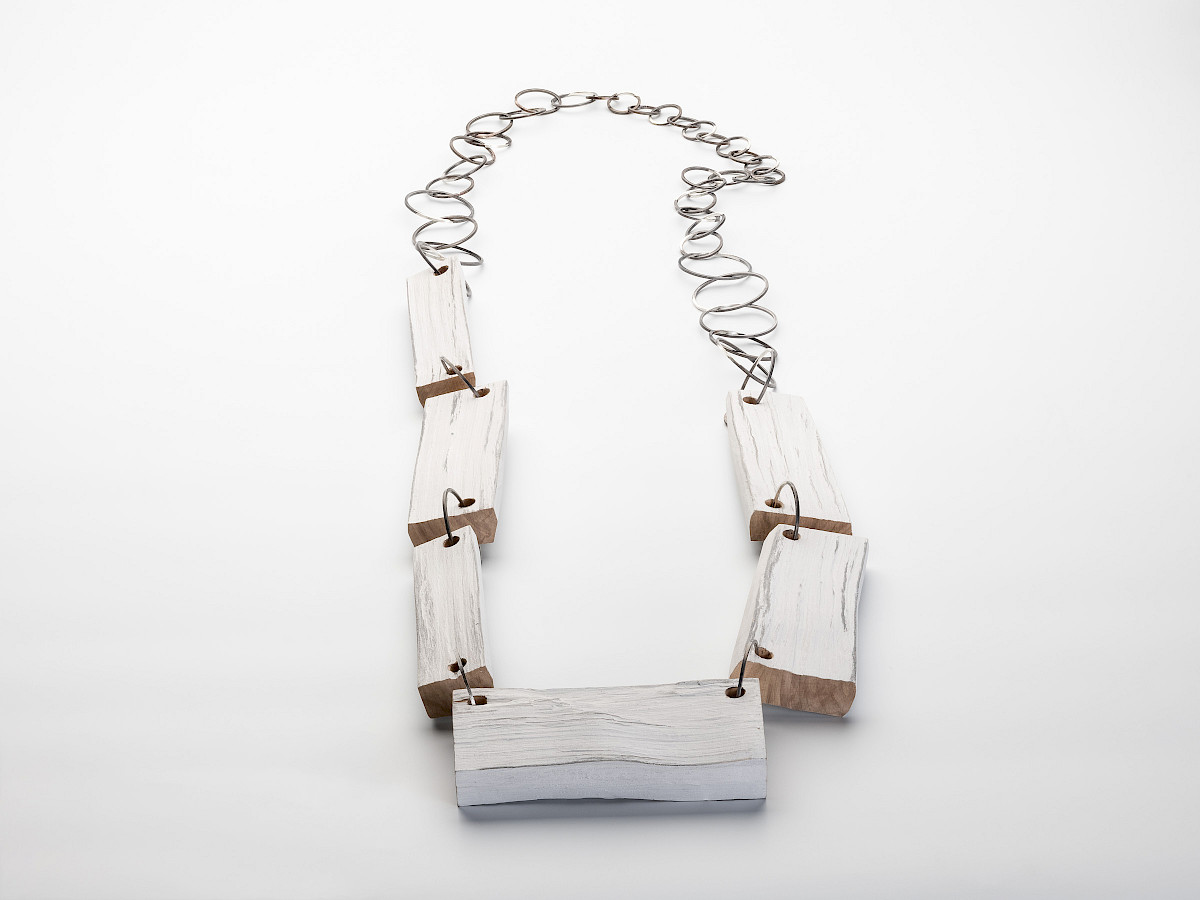 Kirschholz, Farbe, Silber 925, geschwärzt